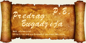 Predrag Bugadžija vizit kartica